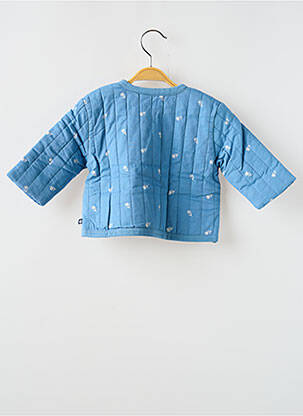 Veste casual col rond bleu PETIT BATEAU fille