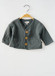 Gilet manches longues coupe droite gris MOULIN ROTY fille