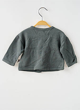 Gilet manches longues col v gris MOULIN ROTY fille