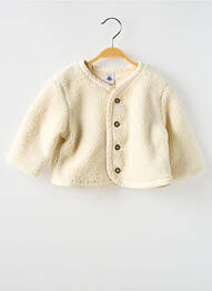 Veste casual fermeture boutonnée sur le devant beige PETIT BATEAU fille
