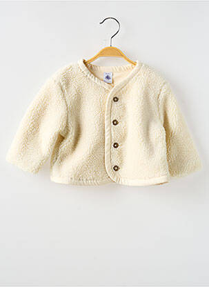 Veste casual fermeture boutonnée sur le devant beige PETIT BATEAU fille
