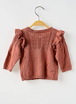 Gilet manches longues coupe droite marron NAME IT fille