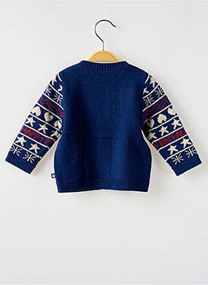Gilet manches longues imprimé fantaisie bleu PETIT BATEAU enfant