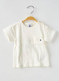 T-shirt coupe droite manches courtes blanc PETIT BATEAU enfant