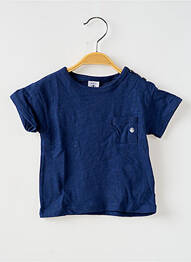 T-shirt coupe droite manches courtes bleu PETIT BATEAU fille