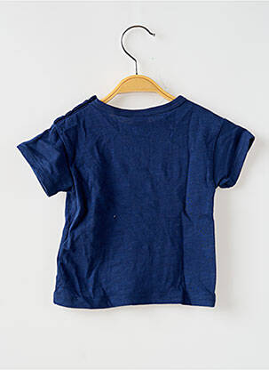 T-shirt coupe droite manches courtes bleu PETIT BATEAU fille