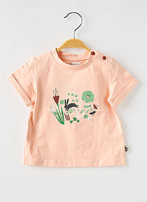 T-shirt coupe droite manches courtes rose MOULIN ROTY enfant
