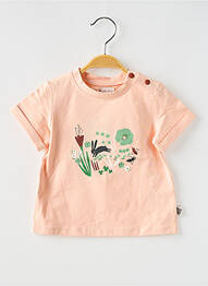 T-shirt coupe droite manches courtes rose MOULIN ROTY enfant