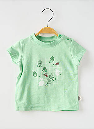 T-shirt coupe droite manches courtes vert MOULIN ROTY enfant