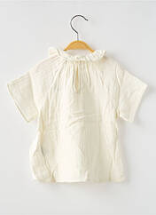 Blouse blanc PETIT BATEAU pour fille seconde vue