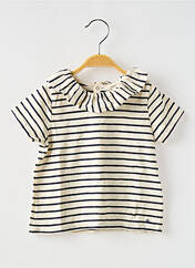 Blouse blanc PETIT BATEAU pour fille seconde vue