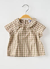 Blouse vert PETIT BATEAU pour fille seconde vue