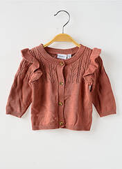 Gilet manches longues marron NAME IT pour fille seconde vue