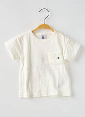 T-shirt blanc PETIT BATEAU pour enfant seconde vue