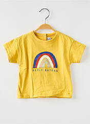 T-shirt jaune PETIT BATEAU pour fille seconde vue