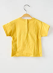 T-shirt jaune PETIT BATEAU pour fille seconde vue