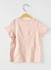 T-shirt rose PETIT BATEAU pour fille seconde vue