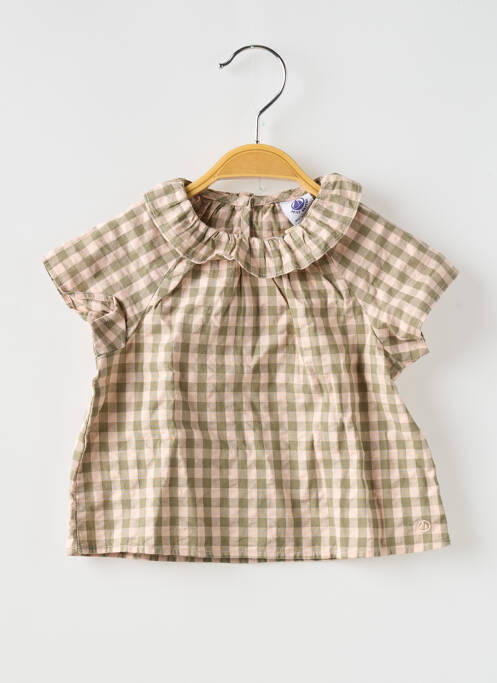 Blouse vert PETIT BATEAU pour fille