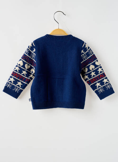 Gilet manches longues bleu PETIT BATEAU pour enfant