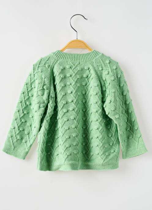 Gilet manches longues vert MOULIN ROTY pour fille