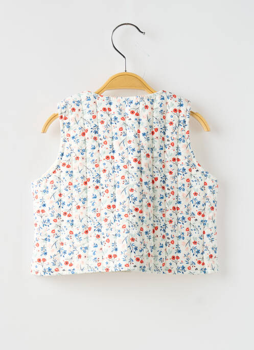 Gilet sans manche blanc PETIT BATEAU pour fille