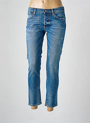 Jeans coupe slim effet usé délavé taille basse bleu HEARTLESS JEANS femme