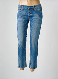 Jeans coupe slim effet usé délavé taille basse bleu HEARTLESS JEANS femme
