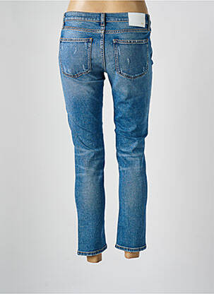 Jeans coupe slim effet usé délavé taille basse bleu HEARTLESS JEANS femme