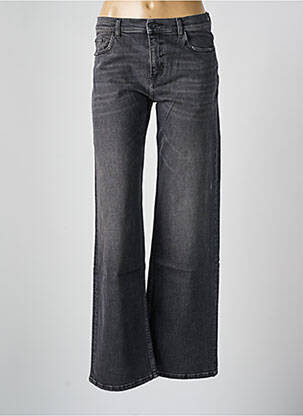 Jean coupe flare effet usé délavé taille normale noir HEARTLESS JEANS femme