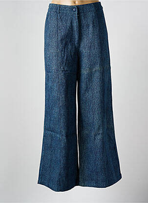 Jean coupe flare stretch taille haute bleu AN' GE femme