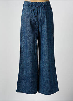 Jean coupe flare stretch taille haute bleu AN' GE femme