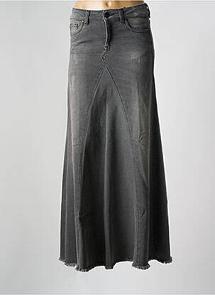 Jupe longue taille haute gris HEARTLESS JEANS femme
