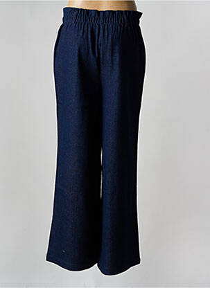 Jeans coupe large stretch taille haute bleu AN' GE femme