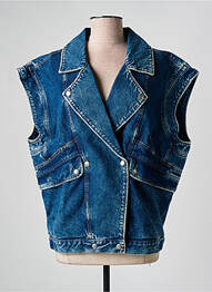 Veste casual col tailleur bleu HEARTLESS JEANS femme