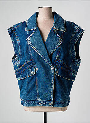 Veste casual col tailleur bleu HEARTLESS JEANS femme