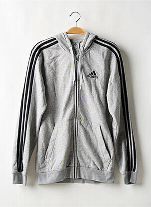 Veste casual resserrée sur le bas gris ADIDAS homme