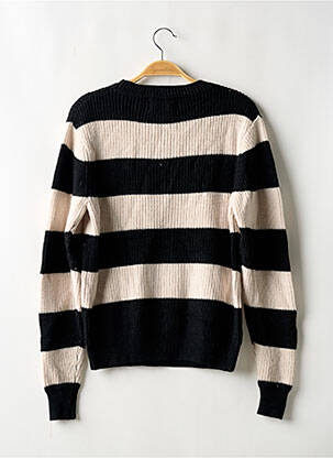 Pull resserrée sur le bas manches longues noir FINGER femme