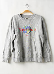 Pull col rond manches longues gris PATINE femme