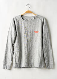 Pull col rond manches longues gris STANLEY & STELLA homme