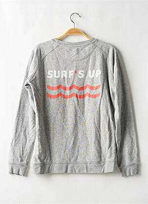 Pull col rond manches longues gris STANLEY & STELLA homme