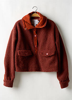 Sweat-shirt manches longues manches longues orange HOUSE OF SUNNY femme