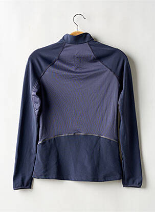 Pull coupe cintrée manches longues bleu ODLO femme