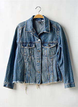 Veste casual coupe droite bleu H&M femme