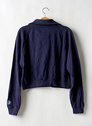 Sweat-shirt broderie manches longues bleu PULL & BEAR femme