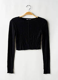 Top stretch manches longues noir ZARA femme
