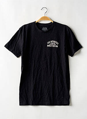 T-shirt coupe droite manches courtes noir JANE homme