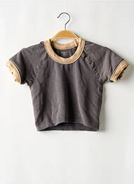 Top stretch manches courtes marron OUT FROM UNDER femme