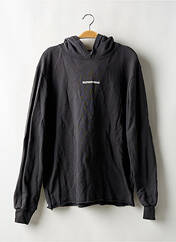 Sweat-shirt à capuche noir NARCISSIQUE pour homme seconde vue