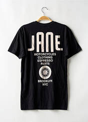 T-shirt noir JANE pour homme seconde vue