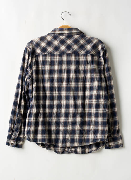 Chemisier coupe droite manches longues bleu FOREVER 21 femme